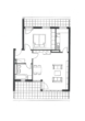 Grundriss - 2-Zimmer-Dachgeschoss-Wohnung mit zwei Terrassen und Tiefgaragenstellplatz