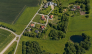 Visualisiertes Drohnenbild - Großzügiges Baugrundstück in Rambin – Am Kubitzer Bodden