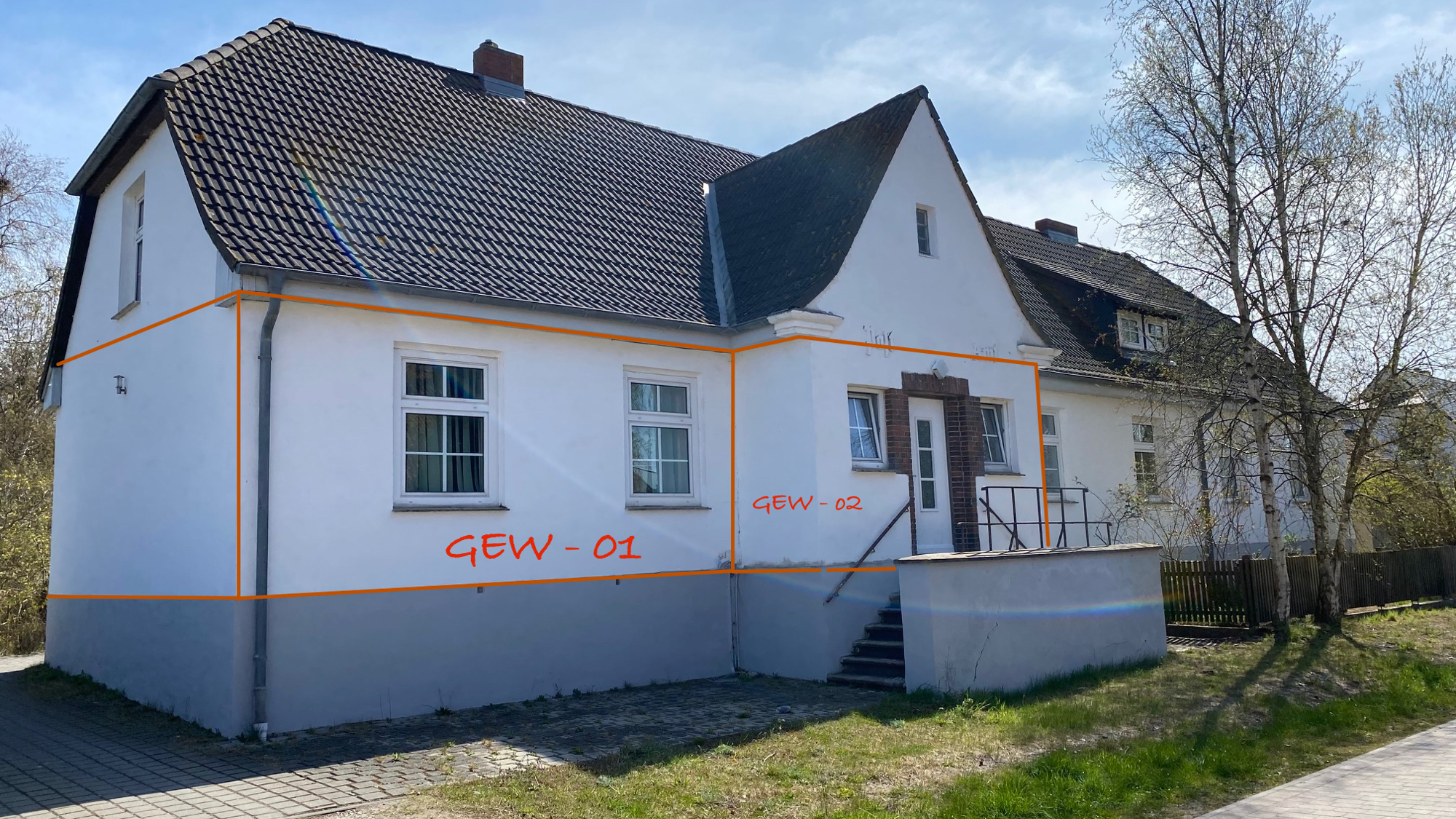Front-beschriftet