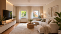 Wohnzimmer - Wohnzimmer - KI - Haus + Bungalow mit vielen Gestaltungsmöglichkeiten & weiterem Baufeld in Potsdam