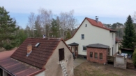 Haus Rückseite - Gepflegtes Einfamilienhaus mit Nebengelass und Garage am Wald in Borkheide