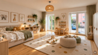 Kinderzimmer - Ruhig wohnen, zentral leben – 4 Zimmer mit Charakter, großem Balkon & Stellplatz im Innenhof