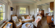 Wohnzimmer-Küche-EG - 1 - Ferienhaus in der Heide – Alleinlage am Meer