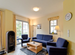 EG Wohnzimmer - Insel Hiddensee – Ferienhaus DHH 2 Gehminuten vom Strand